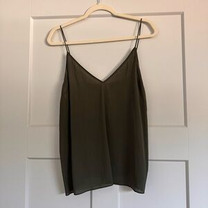 Elegant Olive Green Women's Top